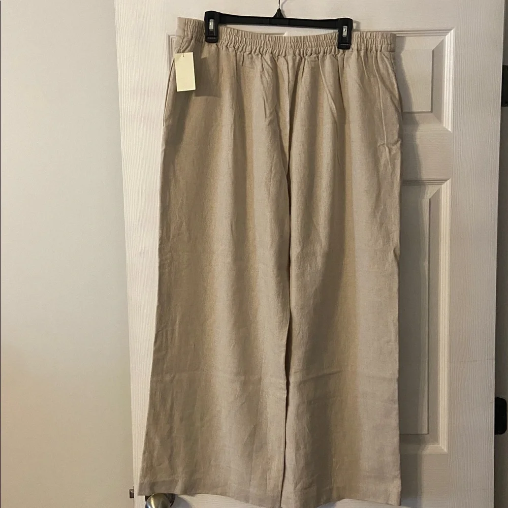 Coldwater Creek Comfy Linen Rayon Pants size PXL brand new inseam 28”waist 36” - Picture 4 of 8